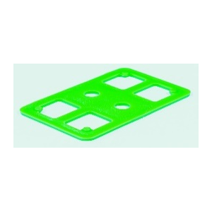 Unterlegplatte Gitter mit Schraubloch 80x50x3mm