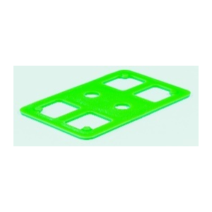 Unterlegplatte Gitter mit Schraubloch 80x50x3mm
