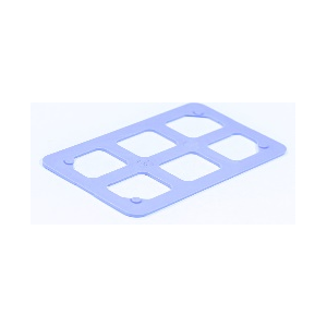Unterlegplatte INO Gitter 80x50x2mm belastbar bis 6t 250 Stück im Karton Blau