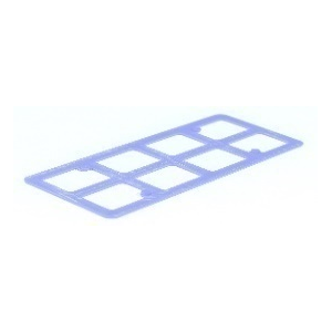 Unterlegplatte INO Gitter 120x50x2mm belastbar bis 7t 250 Stück im Karton Blau