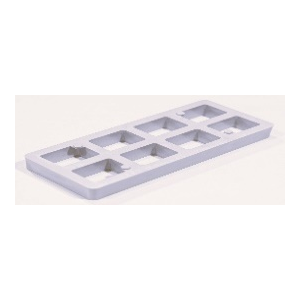 Unterlegplatte INO Gitter 120x50x15mm belastbar bis 7t 100 Stück im Karton Beige