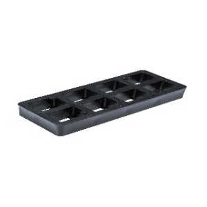 Unterlegplatte INO Gitter 120x50x20mm belastbar bis 7t 50 Stk. im Karton Schwarz