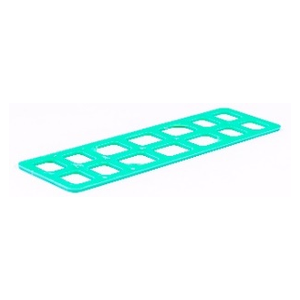 Unterlegplatte INO Gitter 160x50x5mm belastbar bis 8t 200 Stück im Karton Grün