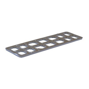 Unterlegplatte INO Gitter 160x50x7mm belastbar bis 8t 150 Stück im Karton Braun