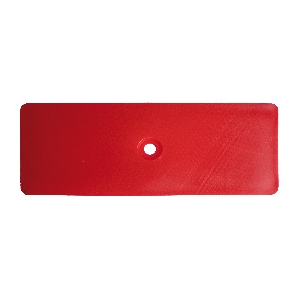 Unterlegplatte mit Schraubloch Vollmaterial 130x50x3mm 10t belastbar 200 Stück im Karton Rot