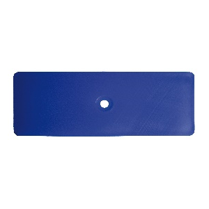 Unterlegplatte mit Schraubloch Vollmaterial 130x50x5mm 10t belastbar 200 Stück im Karton Blau