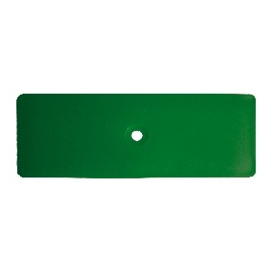 Unterlegplatte mit Schraubloch Vollmaterial 130x50x8mm 10t belastbar 150 Stück im Karton Grün