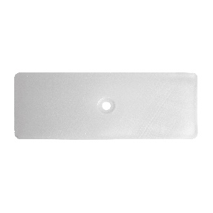 Unterlegplatte mit Schraubloch Vollmaterial 130x50x10mm 10t belastbar 100 Stück im Karton Weiß
