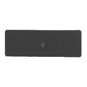 Unterlegplatte mit Schraubloch Vollmaterial 130x50x12mm 10t belastbar 100 Stück im Karton Schwarz