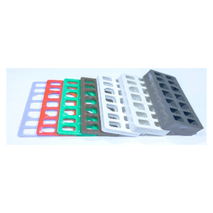 Unterlegplatte INO Gitter 160x50mm Mix Maxi Pack belastbar bis 8t Inhalt 30x2mm, 25x3mm, 25x5mm, 15x7mm, 20x10mm, 15x15mm, 5x20mm Stärke 135 Stück im Karton