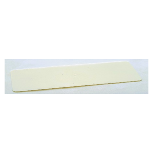 Unterlegplatte geschlossene Oberfläche 140x53x1mm 8t belastbar 250 Stück im Karton weiß
