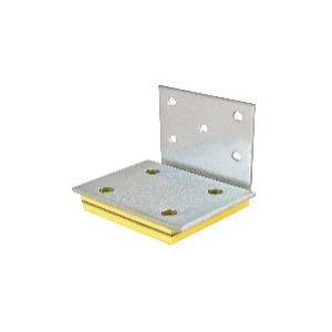 GePi Schallschutzwinkel für Betonanschluss 100x100x3x100mm