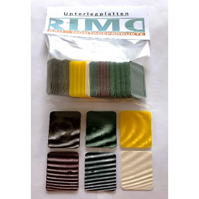 Beutel Unterlegplatten Mix 60x40mm