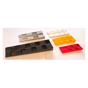 Keile Mix 135 Stück im Karton 50 Stk. 65x28x8mm, 30 Stk. 70x35x11mm, 25 Stk. 80x40x10mm, 20 Stk. 90x43x15mm, 10 Stk. 140x43x25mm