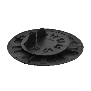 Plattenlager BASE für Holzbalken Stellbereich 11-15mm, Auflage Boden D=205mm, Auflage Balken D=130mm