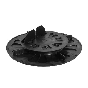 Plattenlager BASE für Holzbalken Stellbereich 15-19mm, Auflage Boden D=205mm, Auflage Balken D=130mm