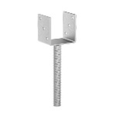 GH Pfostenträger U 60 in Beton LW 71mm, Riffel 20 x 250mm