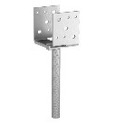 GH Pfostenträger U 70 in Beton LW 65 - 155mm, Dolle 20 x 250mm