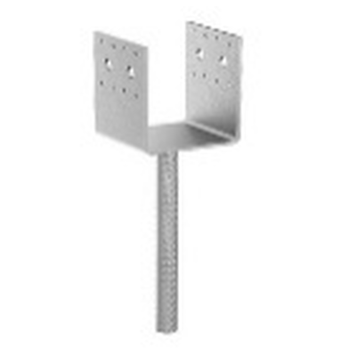 GH Pfostenträger U 90 in Beton LW 100mm, Dolle 20 x 250mm