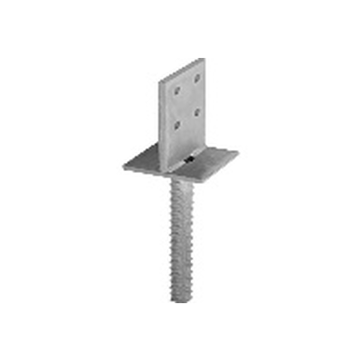 GH Pfostenträger Typ 01 in Beton 80 x 130mm, Dolle 20 x 250mm