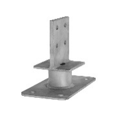 GH Pfostenträger Typ T01 auf Beton 80 x 130mm, Dolle 48,3 x 70mm