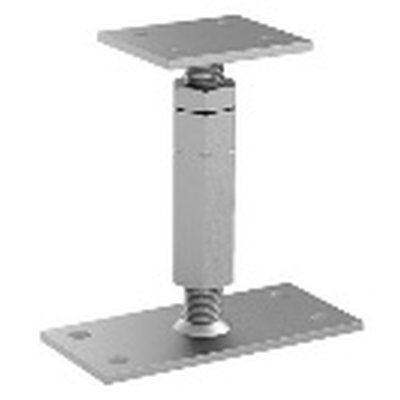 GH Pfostenträger Typ P auf Beton, Auflage 80x70x5mm Höhenverstellbar 150 - 200mm