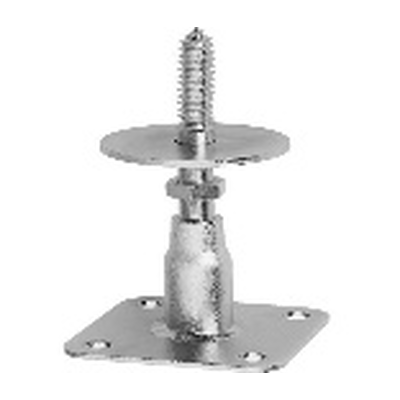 GH Pfostenträger Fix auf Beton 16 x 90mm, Auflage 80mm, Höhenverstellbar 130 - 170mm