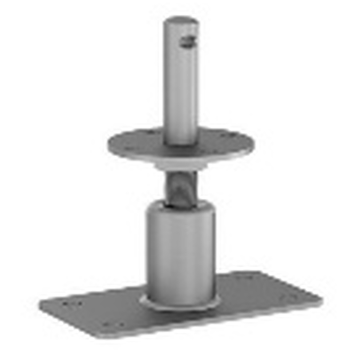 GH Pfostenträger Typ D auf Beton, Dorn 24x120mm Höhenverstellbar 190 - 260mm M24