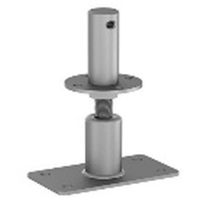 GH Pfostenträger Typ D 40 auf Beton, Dorn 40x120mm Höhenverstellbar 140 - 210mm M24
