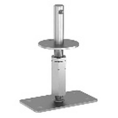 GH Pfostenträger Typ D 03 auf Beton, Höhenverstel. re/li M24x165-236mm Dorn/Aufl. 24x120mm